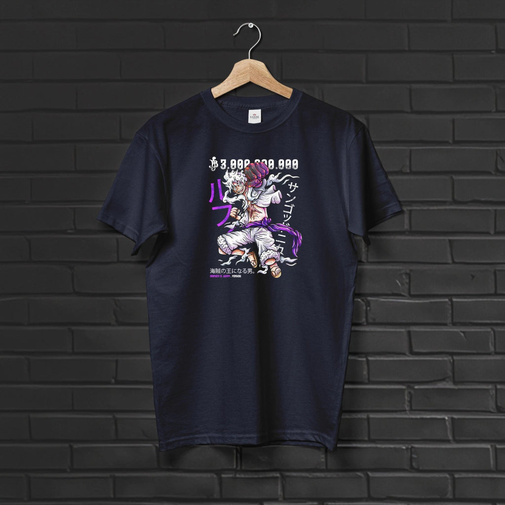 Monkey D. Luffy Gear 5 Nika T-Shirt Graphic Tee Mens Unisex Cotton Streetwear