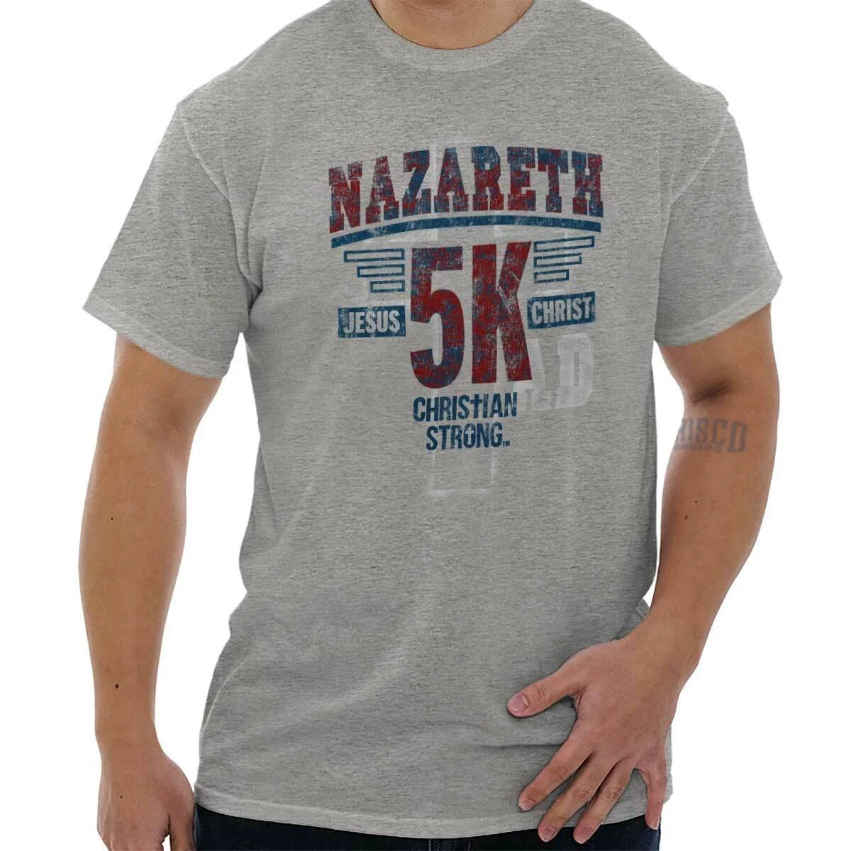 Cool Religious Christian Jesus Athlete Sport Womens or Mens Crewneck T Shirt Tee
