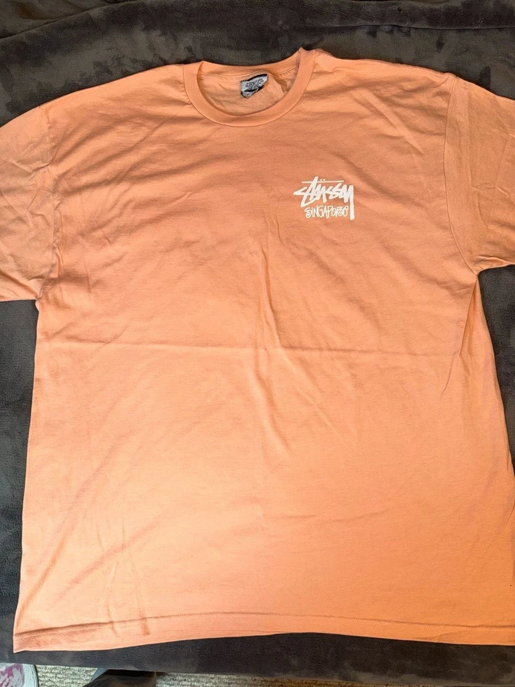 Stussy Singapore Chapter T-Shirt Peach Size XL