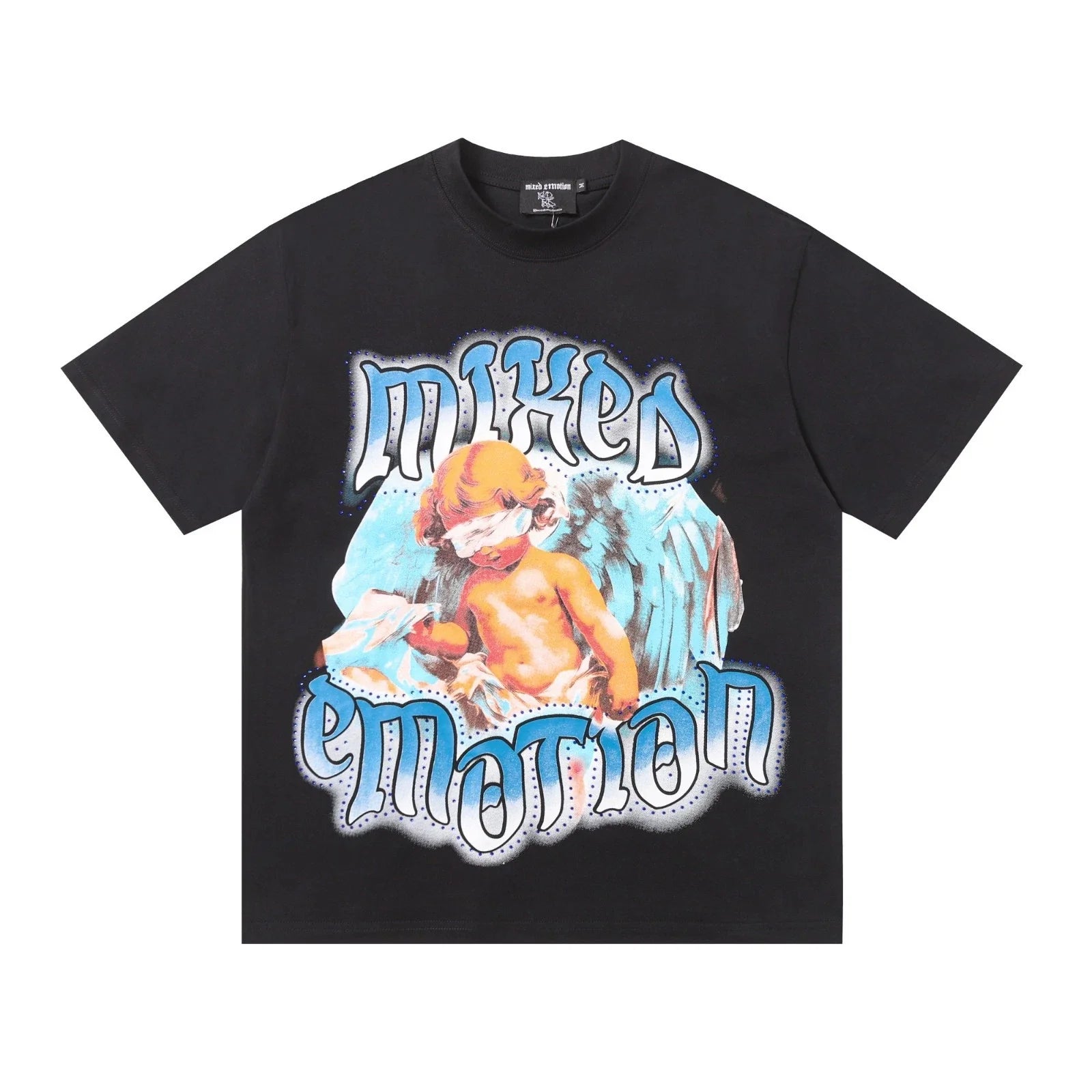 MIXED EMOTIO TEE T-SHIRT Black/White S-M-L-XL