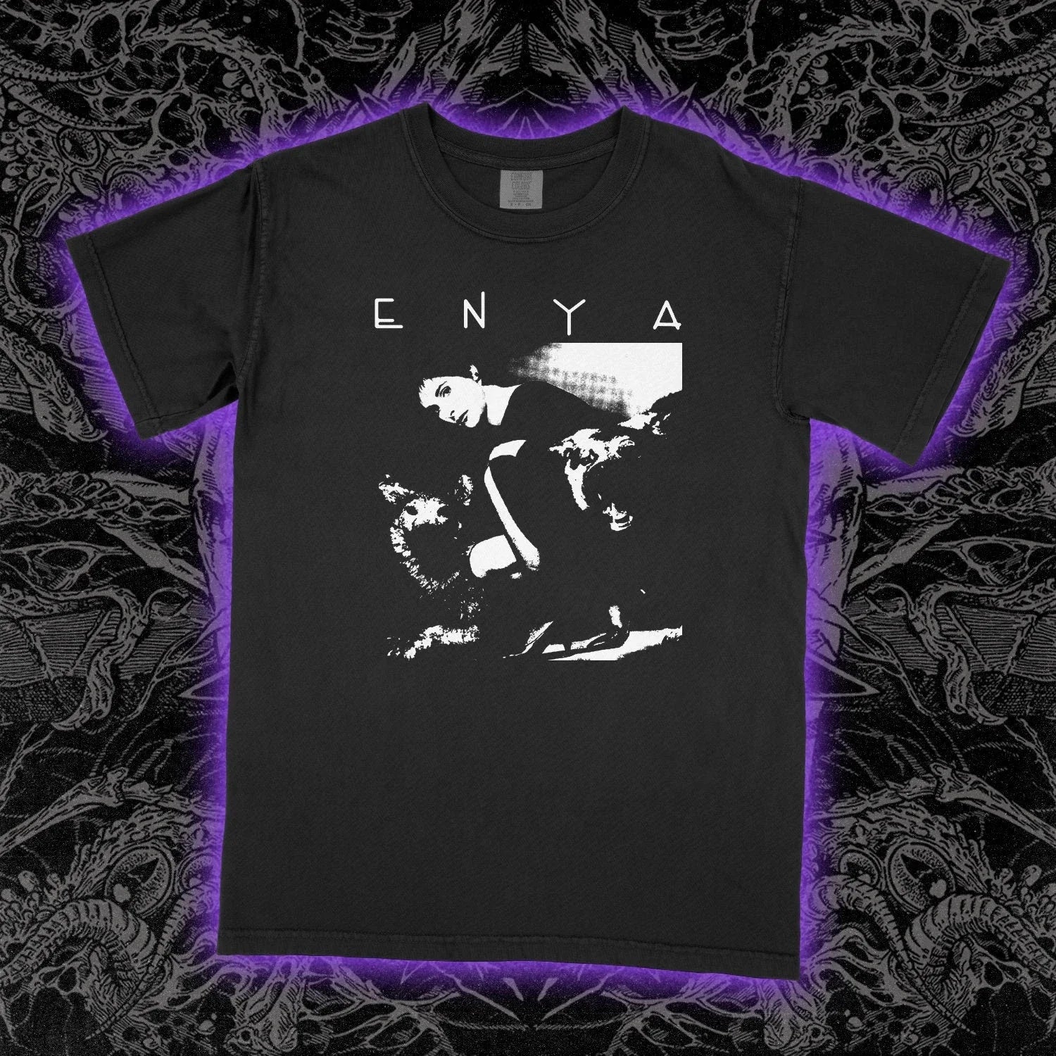 Enya T-Shirt Vintage Celtic New Age Singer Graphic Tee Orinoco Flow Unisex Soft