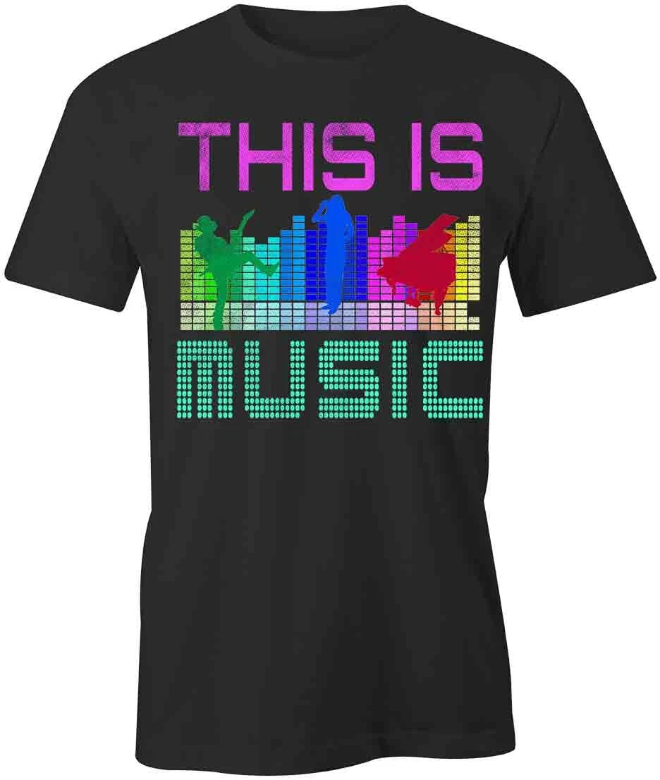 This Is Music TShirt Tee Short-Sleeved Cotton CLOTHING FASHION TRENDY S1BCA744