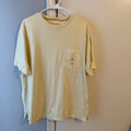 Caribbean Pocket Graphic Travel Short Sleeve T-Shirt Island Life Light Yellow XL