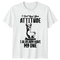 I Dont Need Your Attitude Womens T-Shirt Sarcastic Llama Humor Gift For Her