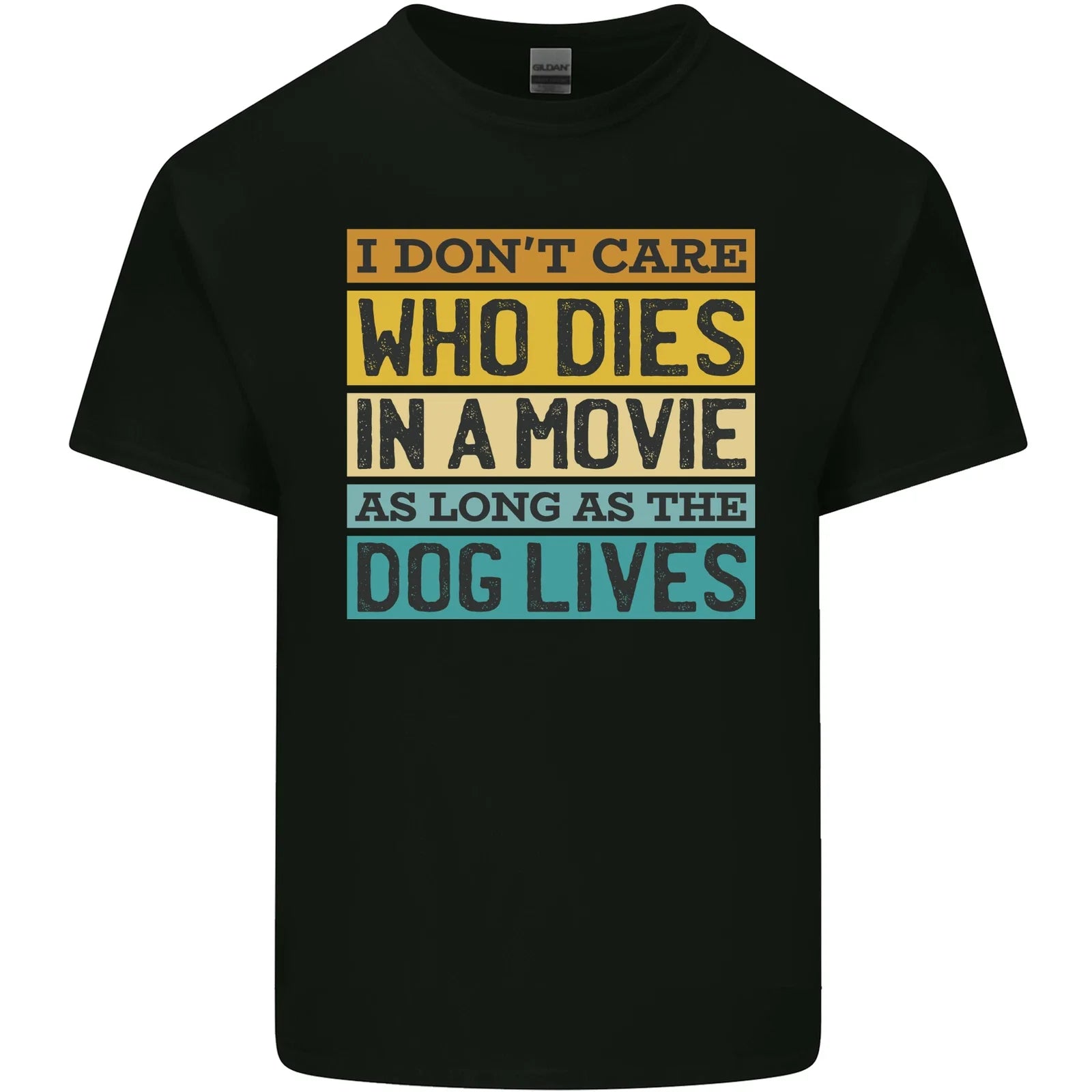 As Long as the Dog Lives Funny Movie Mens Cotton T-Shirt Tee Top