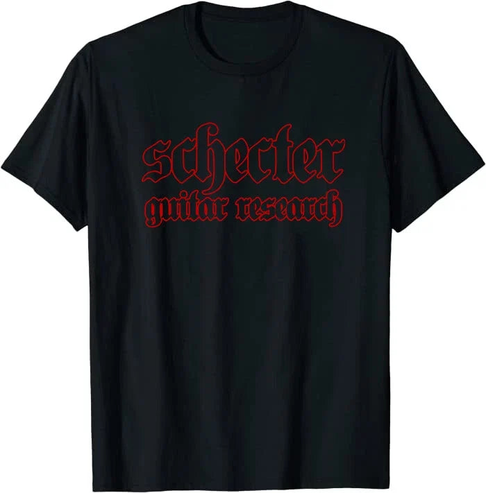 New Limited Cool Red Schecter Guitar Research Classic T-Shirt