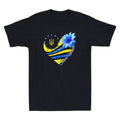 Slava Ukraini Sunflower Ukrainian Flag Stand With Ukraine Novelty Men's T-Shirt