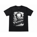IT Pennywise Horror Graphic T Shirt Mens Large Black Stephen King Movie Tee