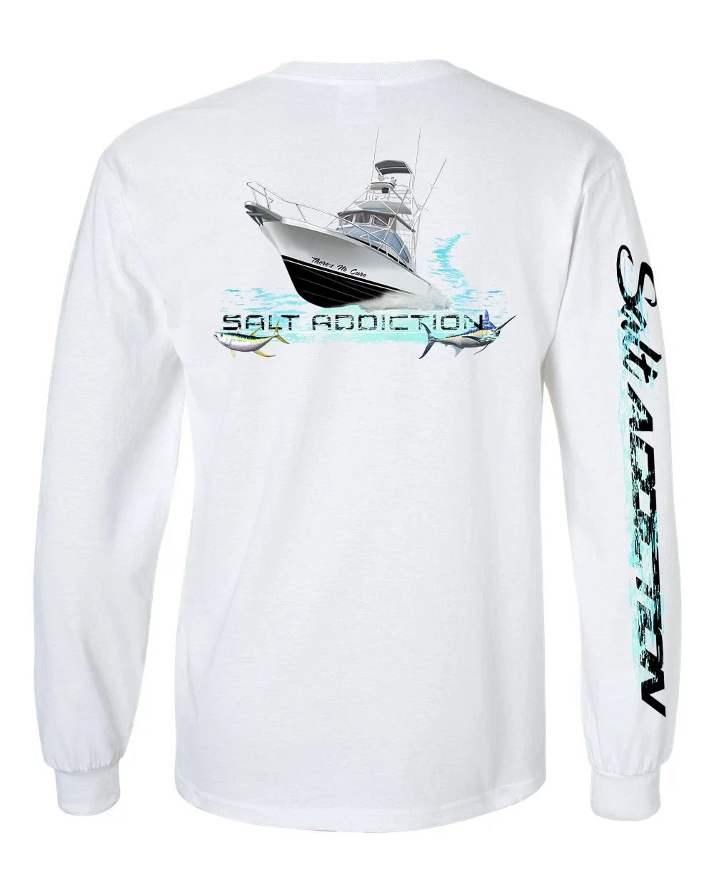 Salt Addiction Saltwater Fishing Long Sleeve T Shirt Cotton ocean trolling