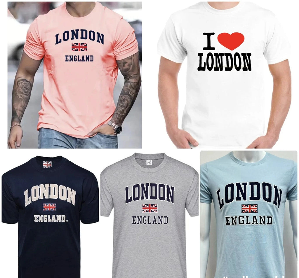 London England Unisex T-Shirt Union Jack Ts Trendy Great Britain Gift Souvenir