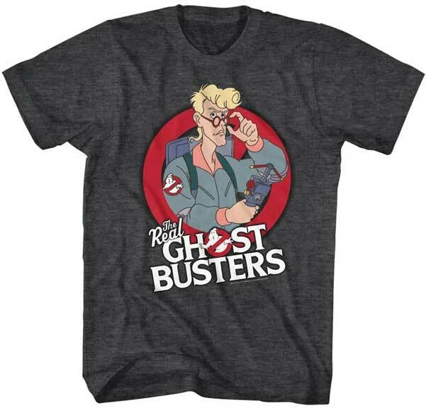 The Real Ghost Busters Animated Cartoon Egon Looking Over Glasses Men's T Shirt