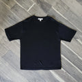 Pronto Uomo 100% Silk T Shirt XL Black Breathable Stretch Silky Lightweight