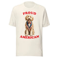 GOLDENDOODLE SHIRT - PATRIOTIC 4TH JULY AMERICAN ADULT - ALL SIZES - VTG WHITE 2