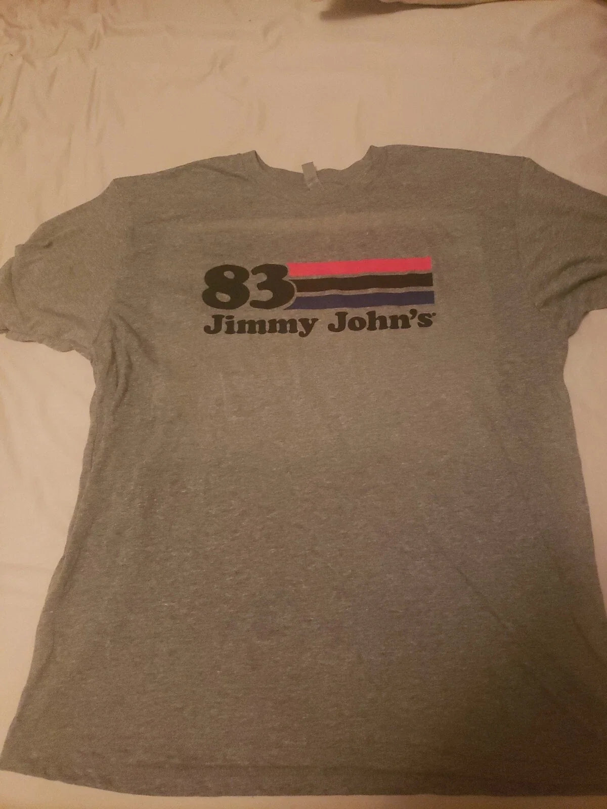 Jimmy John's Short Sleeve T-Shirt Employee Uniform  New Large Discontinued