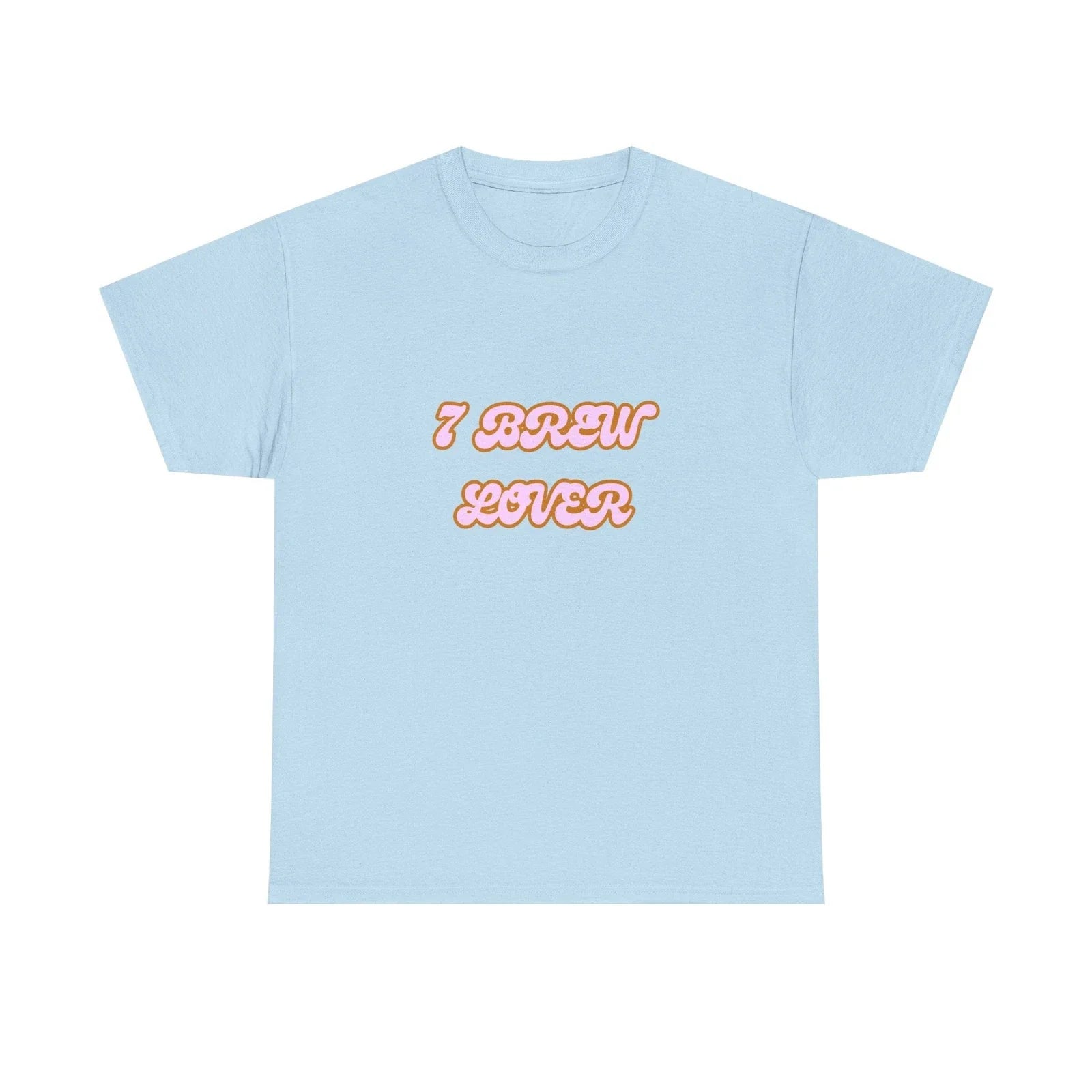 7 Brew Lover Unisex Heavy Cotton Tee - Casual Wear, Coffee Lover