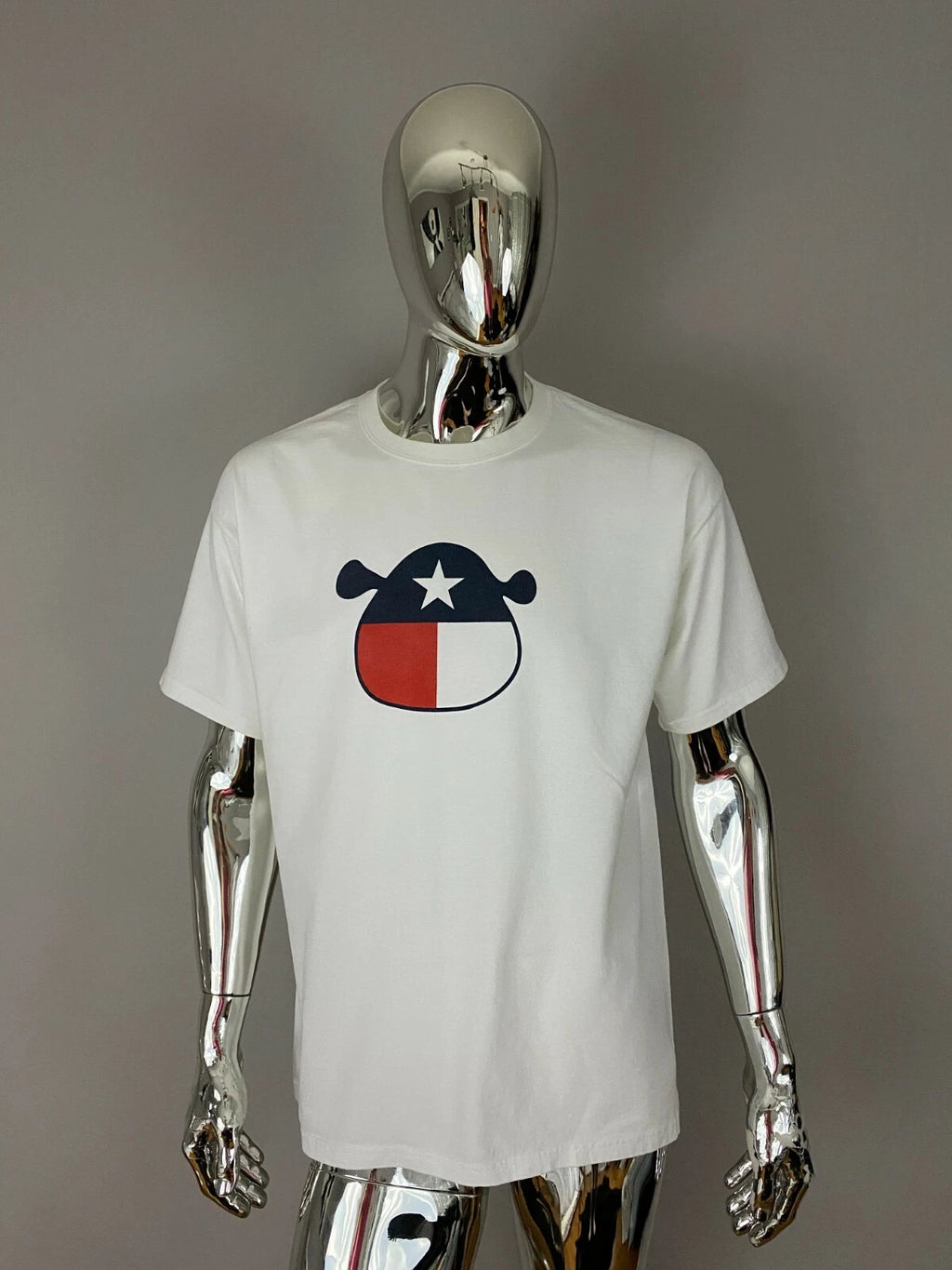 Hanes White Graphic Logo Adult Men T-Shirt Size XL