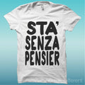 Men's T-Shirt Quote Gomorrah "Stay Without Worry" Gift Idea Road To Happiness