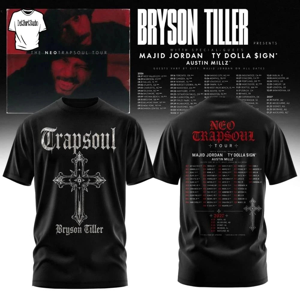 Bryson Tiller The Neo Trapsoul Tour 2026 2 Sides Shirt