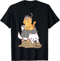 Pile of Kitty Cats Funny Cute Cat Lover Gift T-Shirt