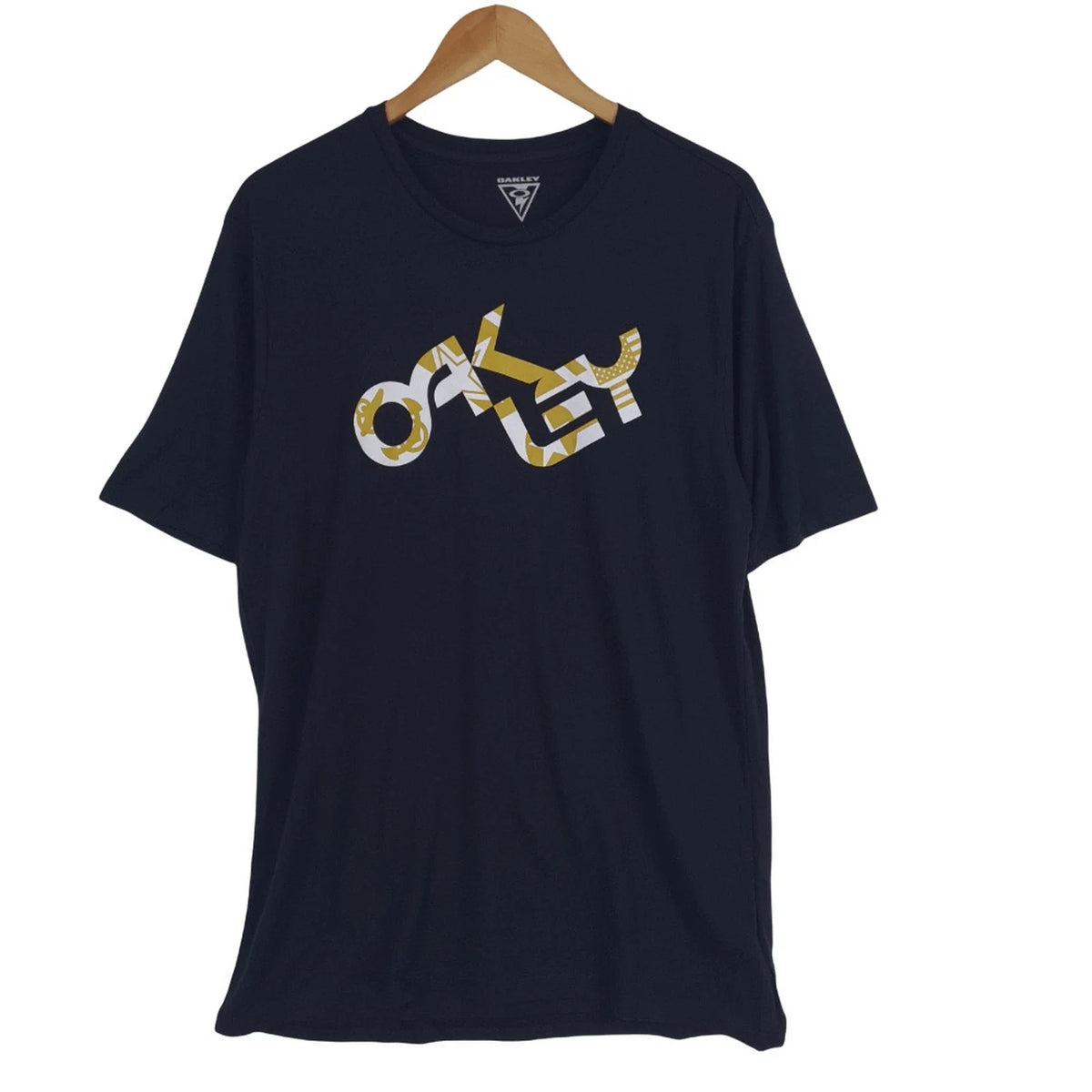 Oakley Men Tee T Shirt Black Cotton Heritage Ns0 Size L