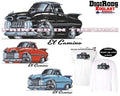 Chevrolet Chevy Vintage El Camino 1959 DigiRods Koolart Cartoon Car Art T Shirt