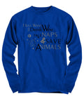 Funny Wine and Animal lover - Long Sleeve Tee