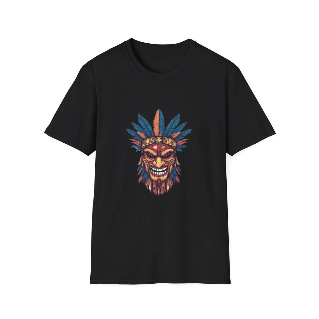 Boho Tribal Mask Tee, Comfortable Unisex T-Shirt for Festivals, Unique [...]