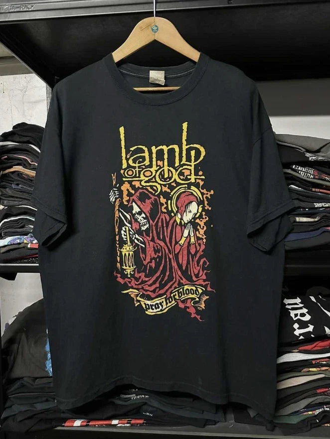Lamb of God Pray for Blood Metal Vintage Y2K 2008 Unisex Tshirt