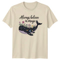 Always Believe In Magic Celestial Whale Boho T-Shirt