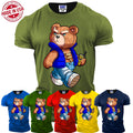 Stylish Bear Funny Sarcastic Men's Short Sleeve T Shirt Novetly Humor New Gift