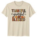 Thankful Grateful Blessed T-Shirt Fall Pumpkin Thanksgiving