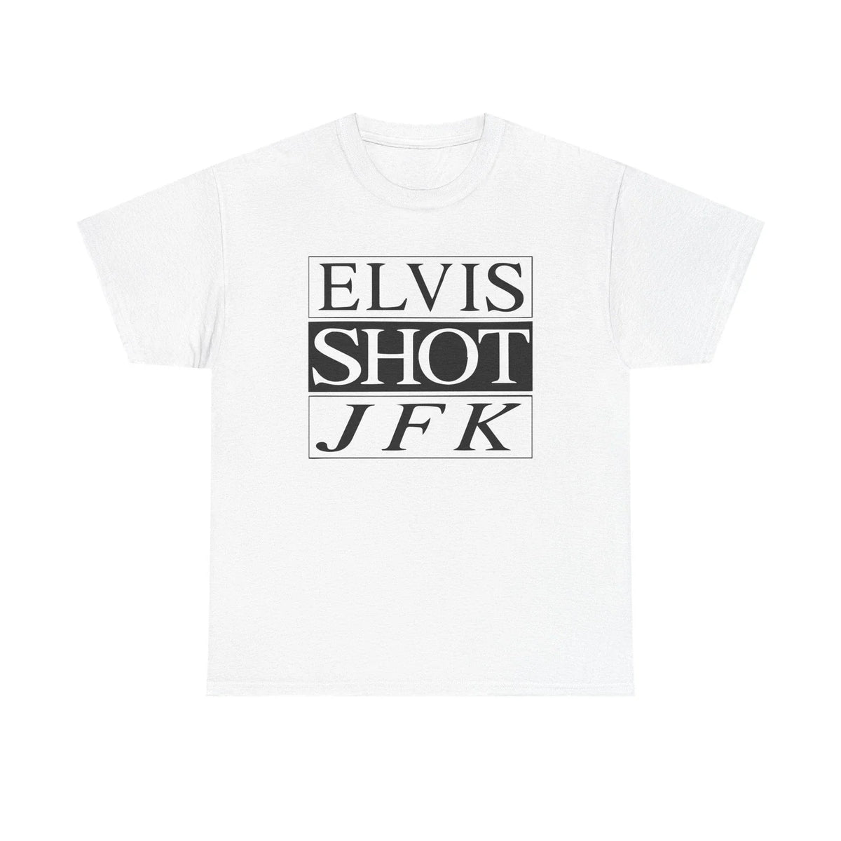 La Haine's "Elvis Shot JFK" Film White iconic Tee