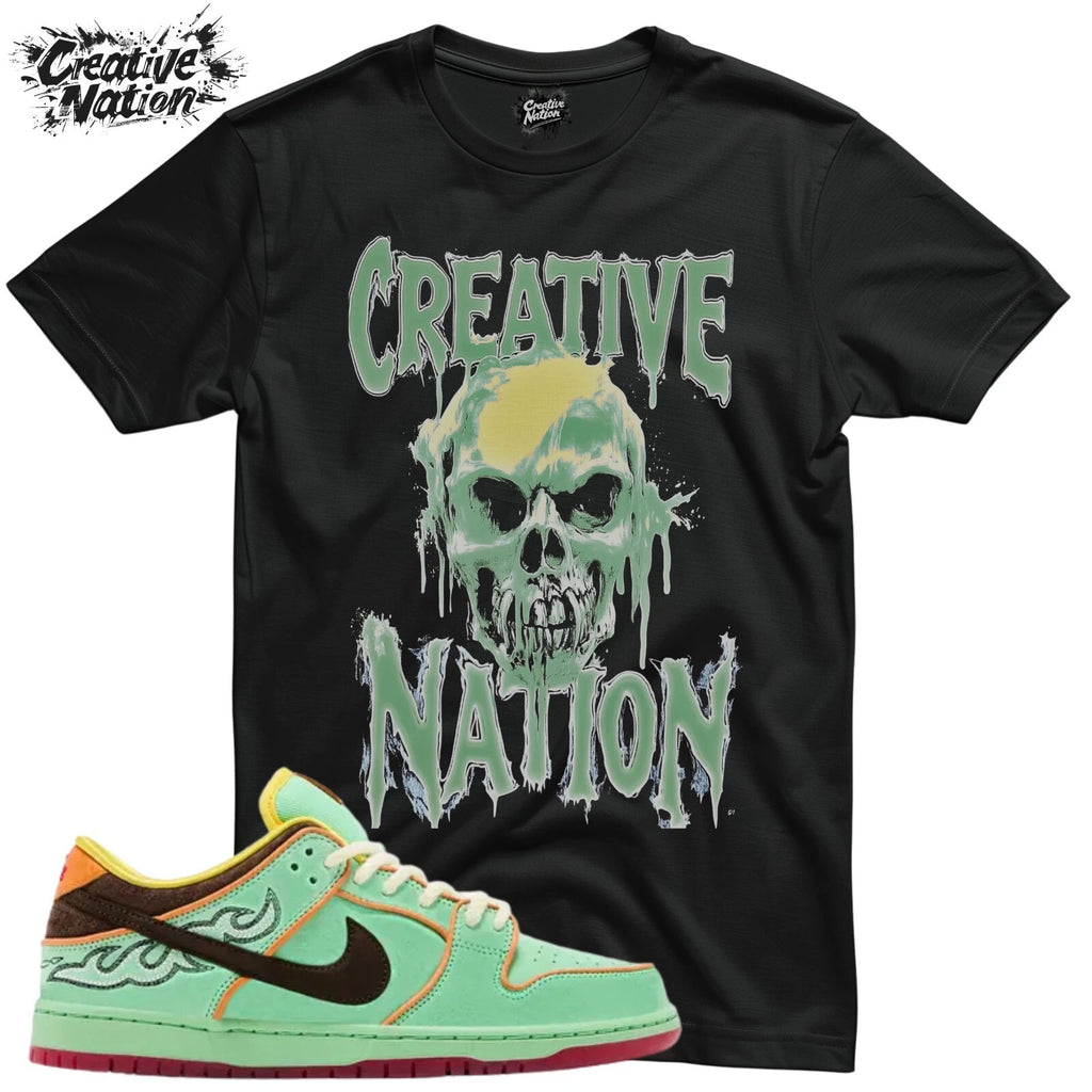 Shirt To Match SB Dunk Low Rodeo Tourmaline Unisex Tee Skull Shirt Gift