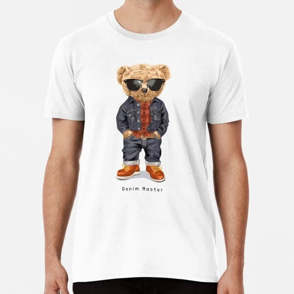 Denim Master: Casual and modern teddy bear d S to 5XL Made in the AU/USA T-Shirt