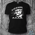 ALL CATS ARE BEAUTIFUL T-Shirt S-3XL AC AB Punk Shirt Fun All Cops 13/12 Iconic