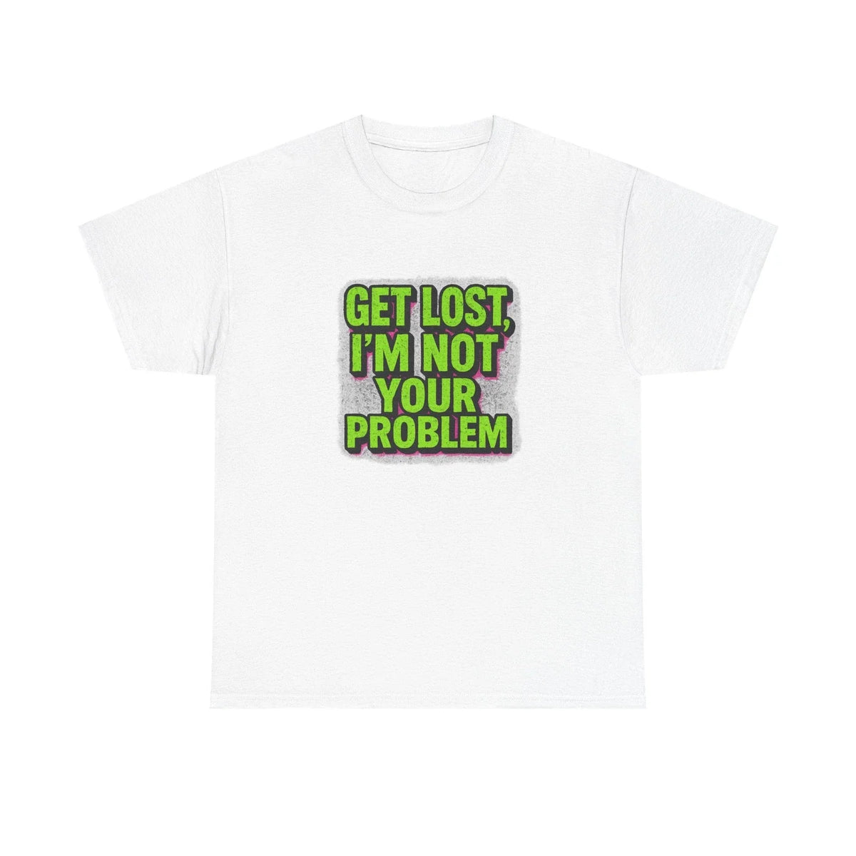 Unisex Adult T Shirt Rude Retro Grunge Text Attitude Art