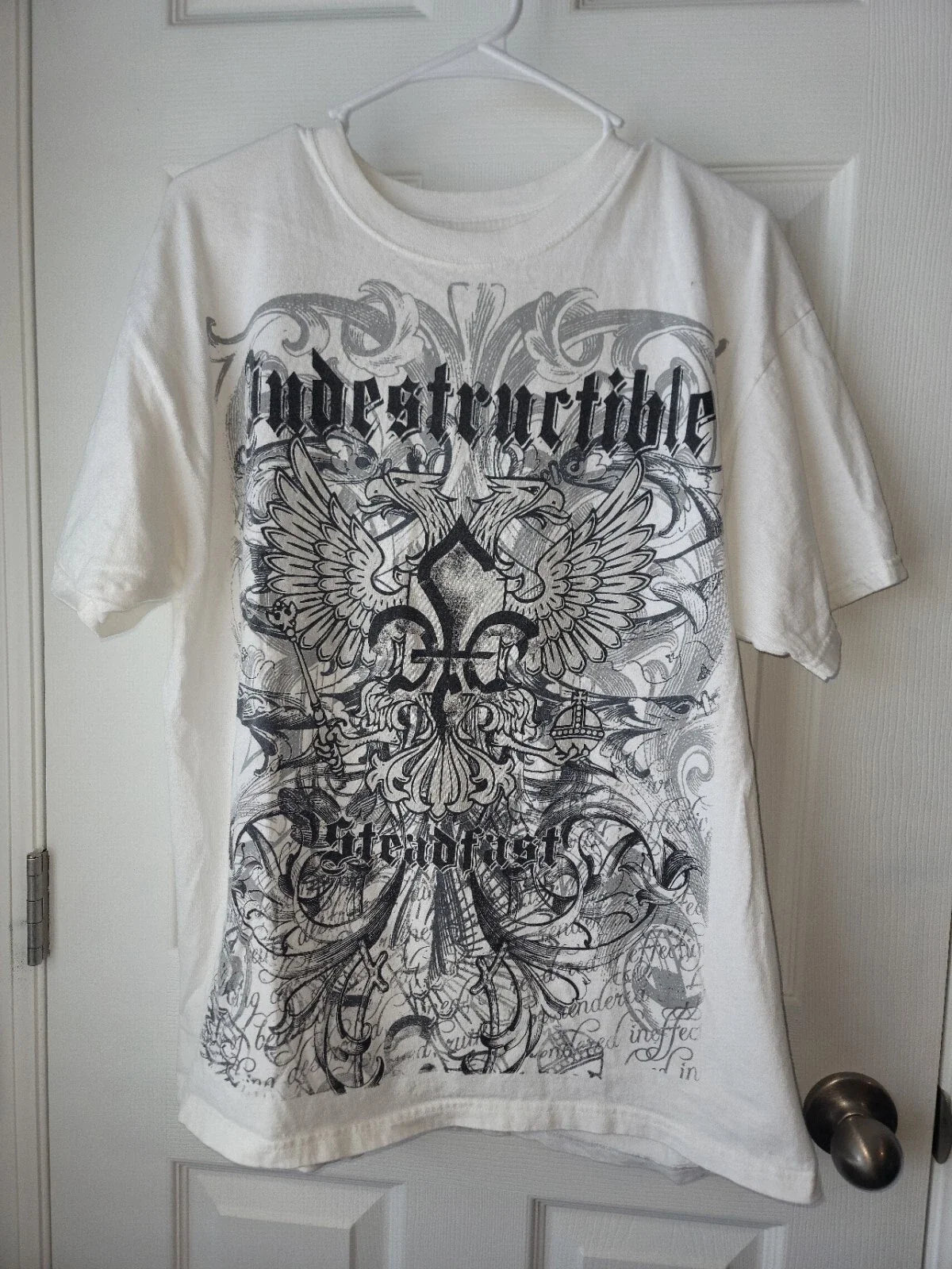 Vintage Y2K Indestructible Steadfast Affliction Style Short Sleeve Crew Neck SZL