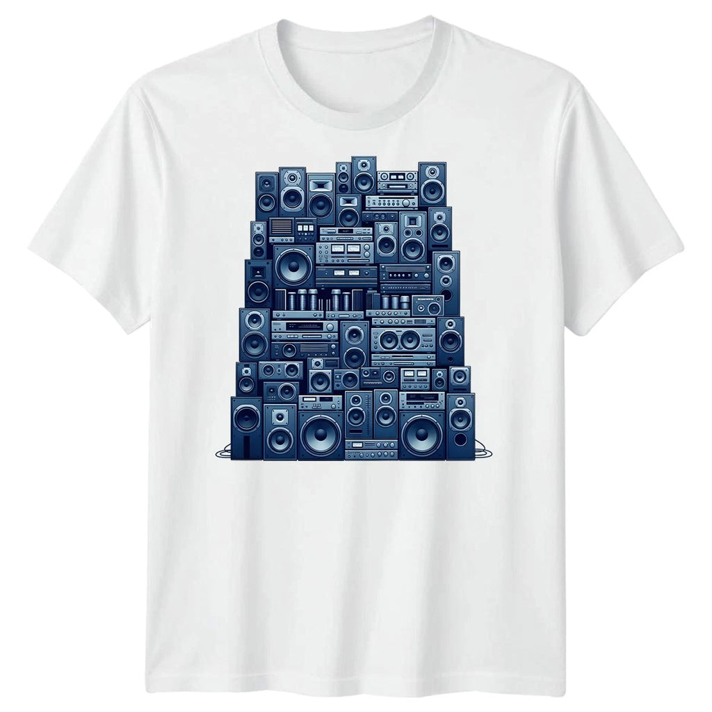 Audio Speakers Audio Equipment Music Mens T-Shirt Hifi Sound System