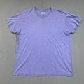 Hanes Grunge Mens Blue Heather Short Sleeve Crew Neck Tagless Basic T-Shirt XL