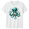 Cute Octopus Holding A Shell T-Shirt Ocean Life Gift For Him And Her