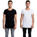 UrbanClassics T-Shirt Long Shaped Side Zip Tee Men Zipper Black White