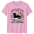 Easily Distracted By Cats T-Shirt, Funny Retro Cat Lover Tee
