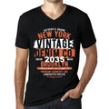 Men's Graphic T-Shirt V Neck New York Made in 2035 Eco-Friendly Limited Edition