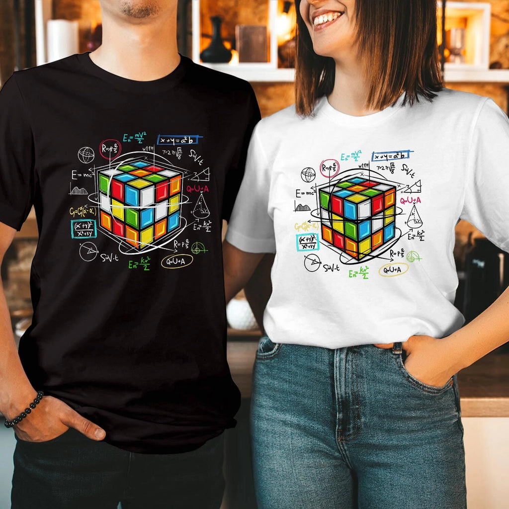 T-Shirt (150) Rubiks Cube World Maths Day School Kids Boys Girls Gift T Shirt