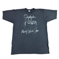 Vintage 80s Foghat T Shirt Party Tour 86 Faded Black English Rock N Roll Band XL