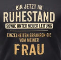 Mens Sayings T-Shirt Retirement Under New Management Funny Men Gifts