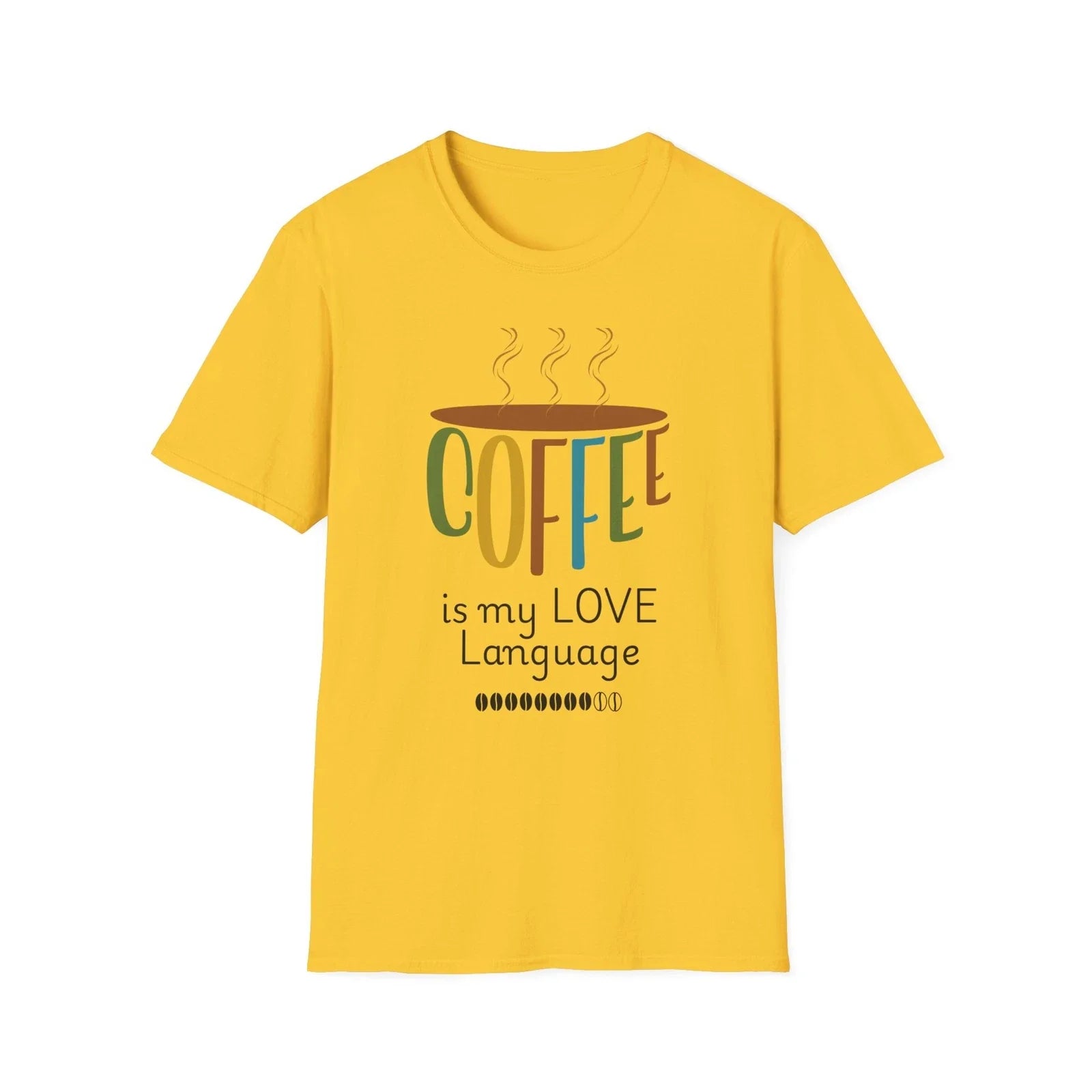Coffee Love Language T-Shirt, Gift for Coffee Lovers