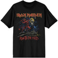 Men's Iron Maiden Number of the Beast Run To The Hills Distress Slim Fit