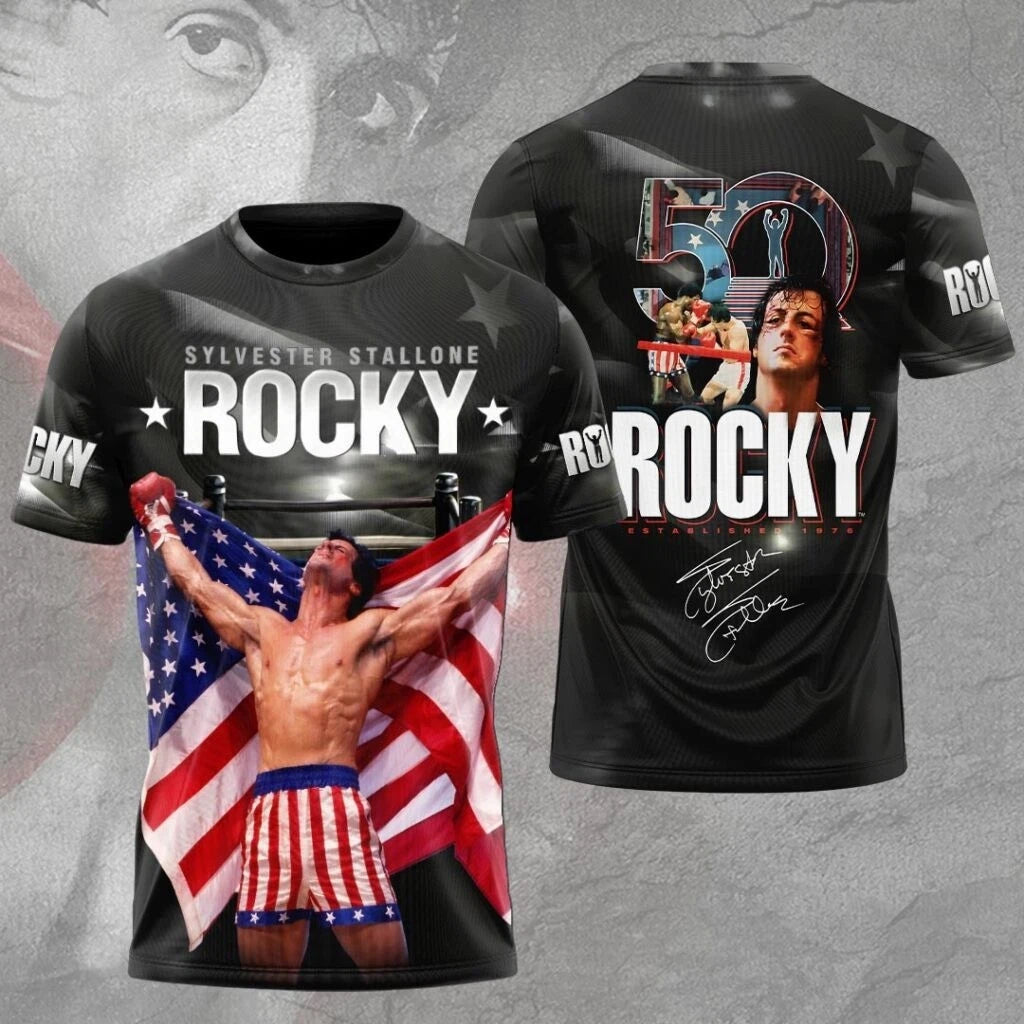 Rocky Balboa 50th Anniversary 3D Apparel Unisex Shirt AOP S-5XL Style12