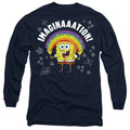 Spongebob Imagination Mens Long Sleeve T-Shirt, Navy